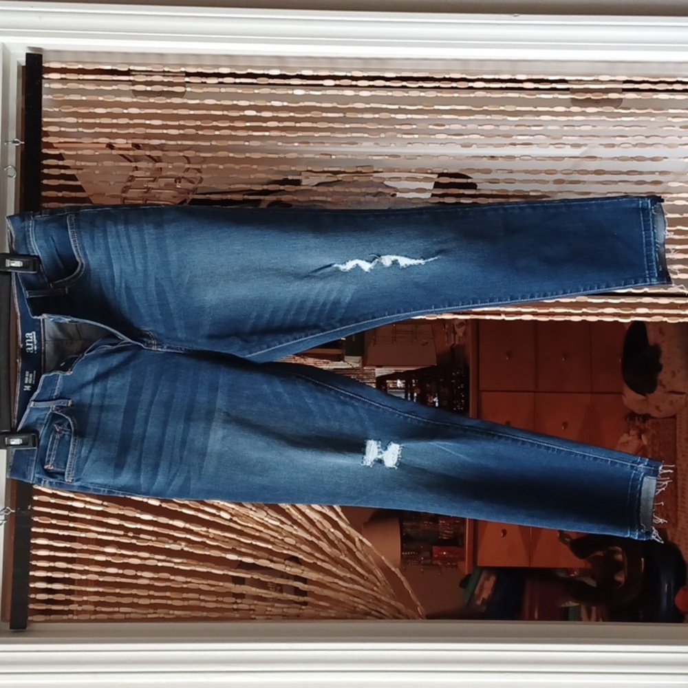 a.n.a Women's Blue Skinny Jeans